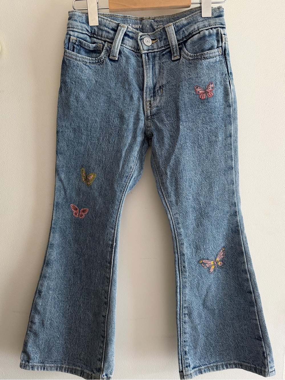 Old Navy Girl’s Flare Jeans with Butterfly Accents